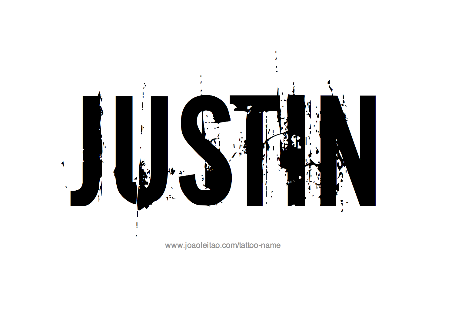 justin-name-tattoo-designs